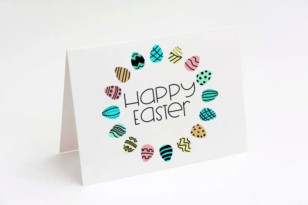 Easter Card Egg Wreath