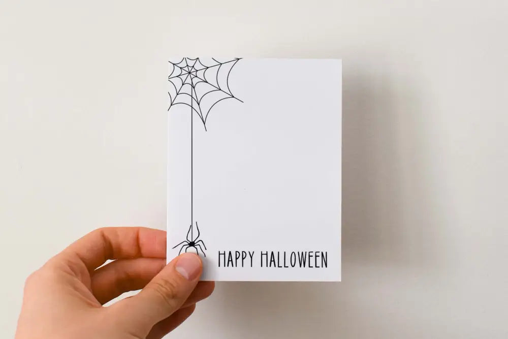 Halloween Card Spider Print