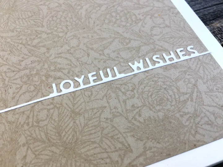 Set Of 5 Handmade Holiday Cards Joyful Wishes
