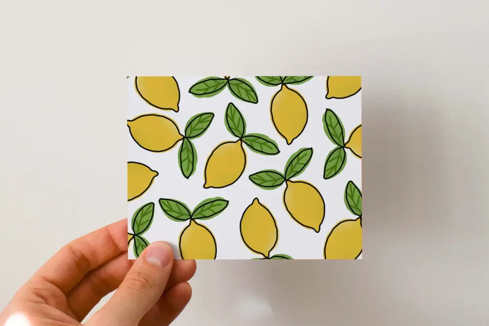 Any Occasion Card Lemon Print