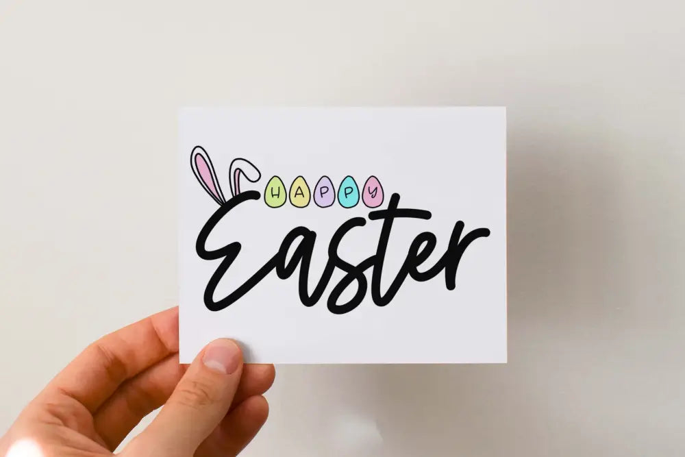 Easter Card Bunny Ears