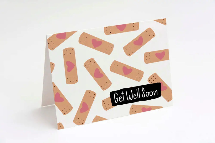 Get Well Card Bandage Print