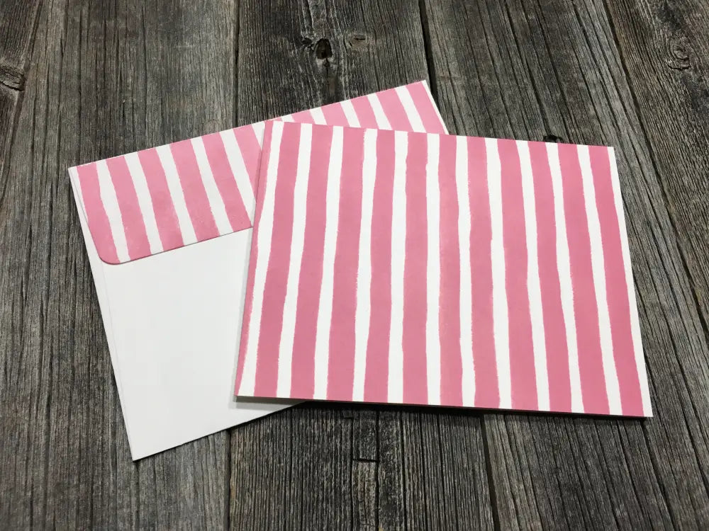 Handmade Any Occasion Card Colorful Stripes