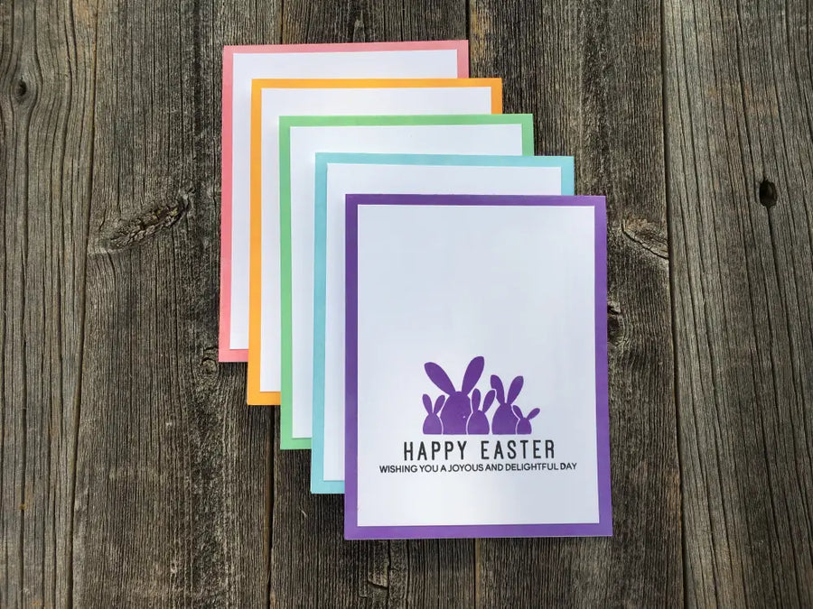 Handmade Easter Card Assorted Set Bunnies