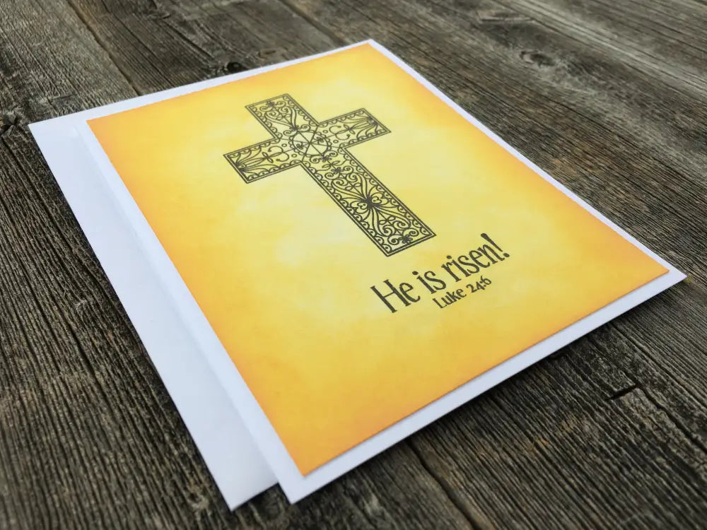 Handmade Easter Card He Is Risen