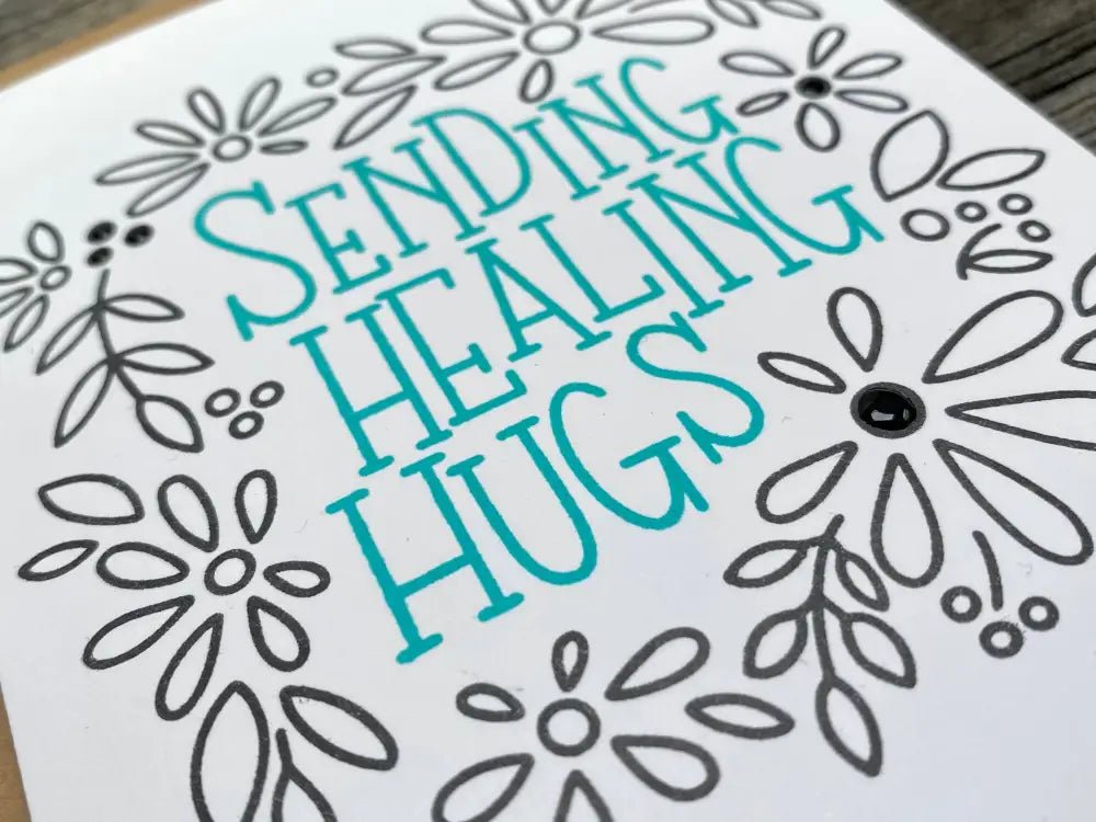 Handmade Get Well Assorted Set Sending Healing Hugs