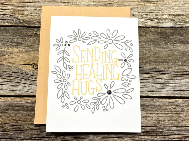 Handmade Get Well Assorted Set Sending Healing Hugs