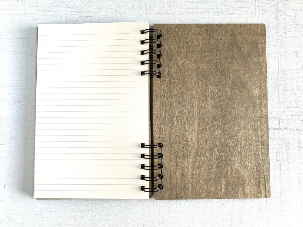 Personalized Wood Journal Block Monogram 1