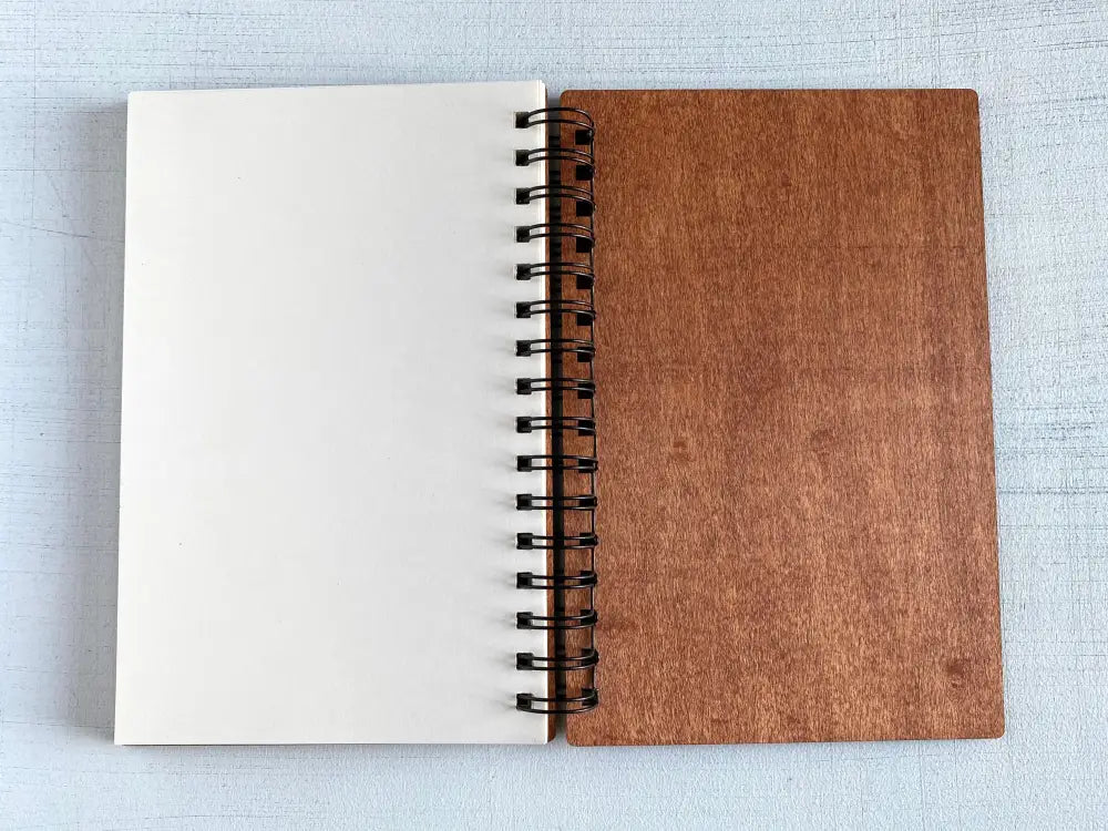 Personalized Wood Journal Split Monogram 1