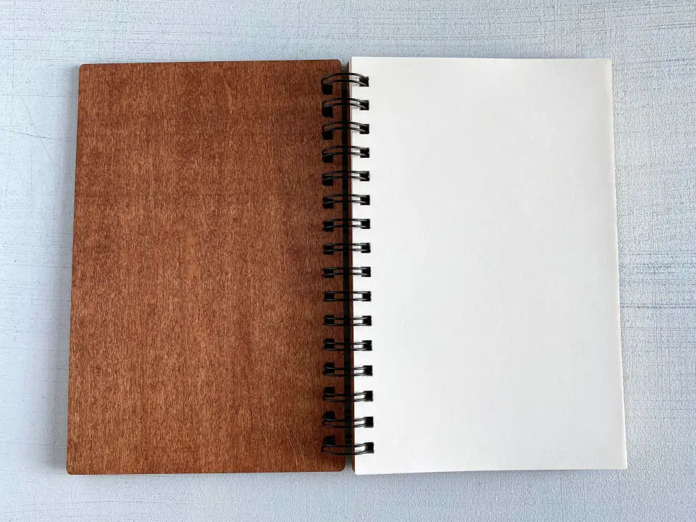 Personalized Wood Journal Split Monogram 1