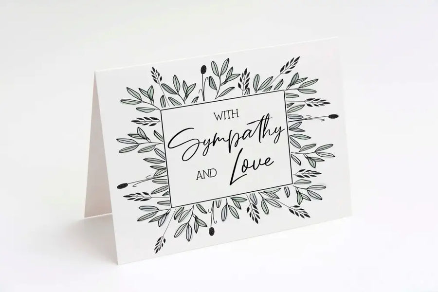 Sympathy Card Botanical Frame