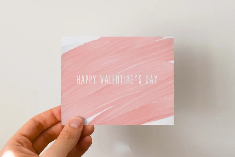 Valentines Day Card Paint Swipe